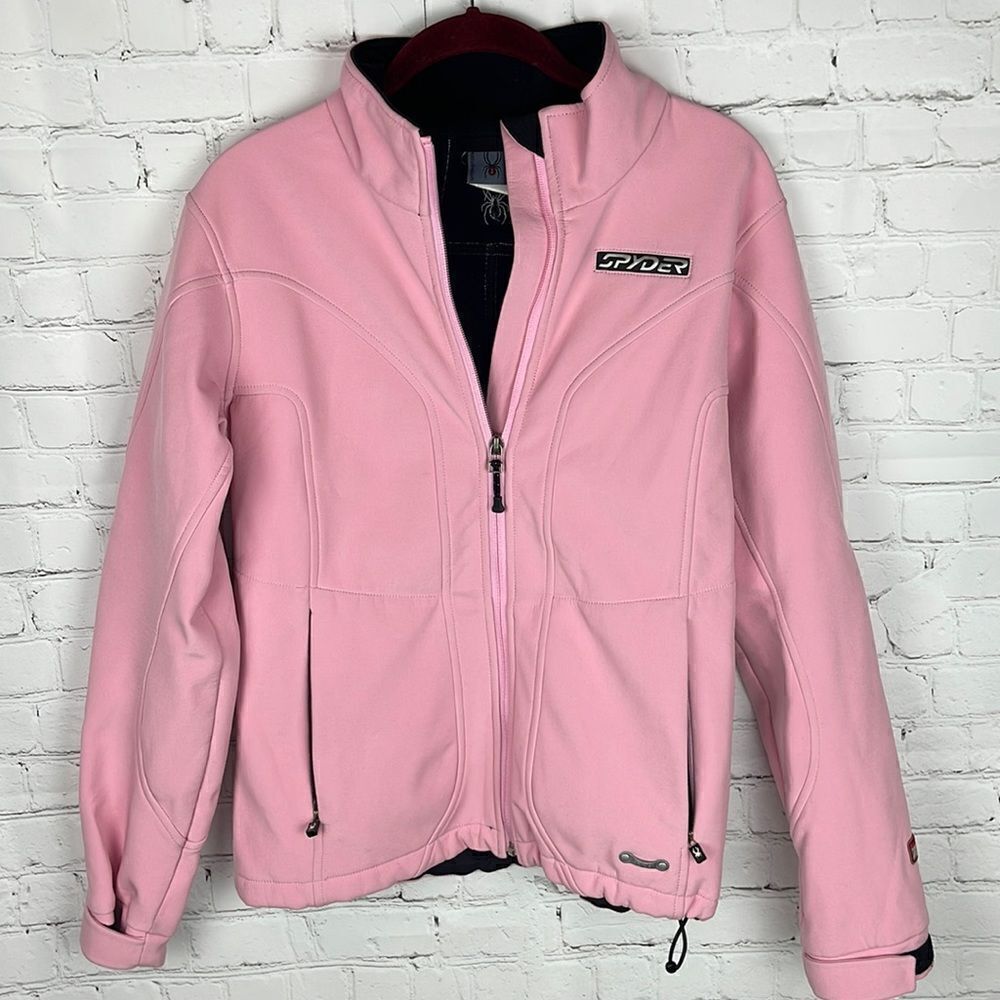 Spyder Pink Jacket Zip Up Size Large